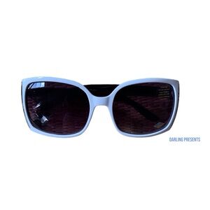 Square Frame Sunglasses Unisex Color White